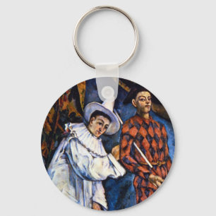 Chaveiro Pierrot e Harlequin, Mardi Gras por Paul Cezanne
