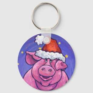 Chaveiro Pig Christmas