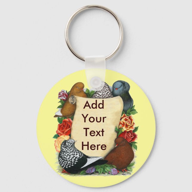 Chaveiro Pigeon Scroll (Frente)