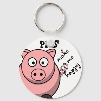 Chaveiro Pigs Make Me Happy