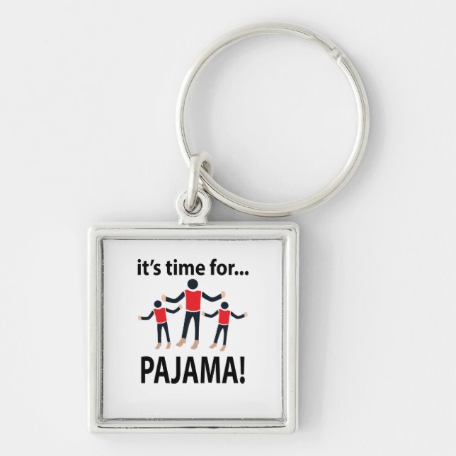Chaveiro Pijama É Hora do Pijama (Frente)