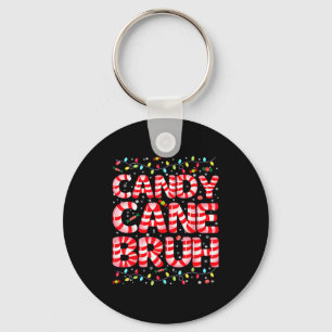 Chaveiro Pijamas de Natal com Luzes de Árvore Candy Cane Br