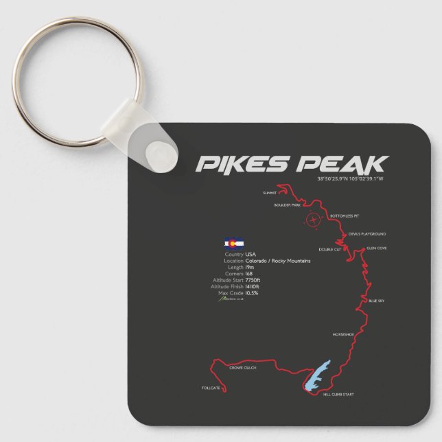 Chaveiro Pikes Peak Colorado USA Route 01 (Frente)