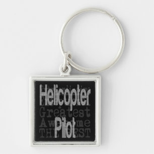 Chaveiro Piloto de helicóptero Extraordinário