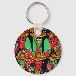 Chaveiro Pimentões Cinco de Mayo