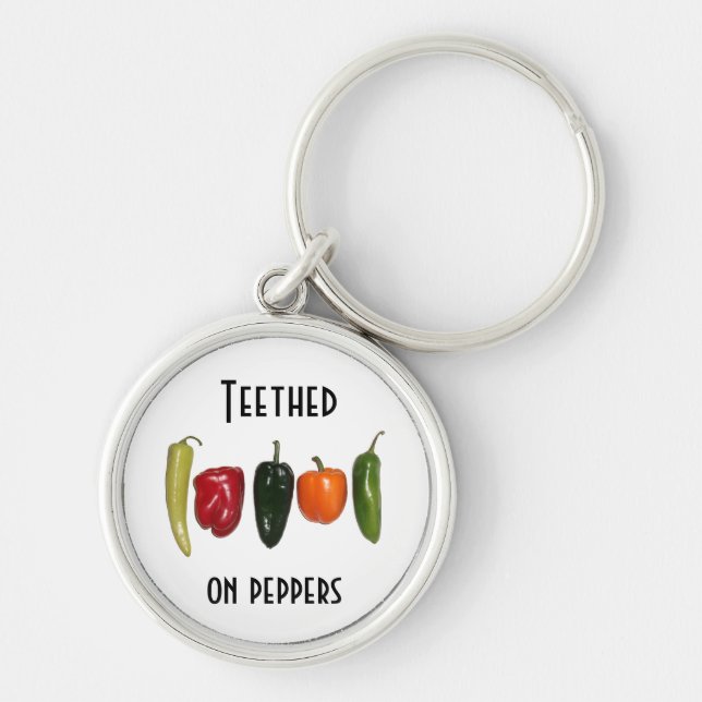 Chaveiro Pimentos em linha (Frente)
