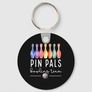 Chaveiro Pin Pals Bola de boliche Mulheres Engraçadas Corre