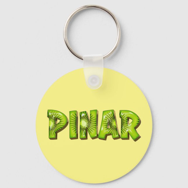 Chaveiro Pinar Name Kiwi Design Schlüsselanhänger (Frente)