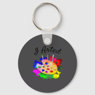 Chaveiro Pincéis de Paleta de Artista Engraçado I Arted