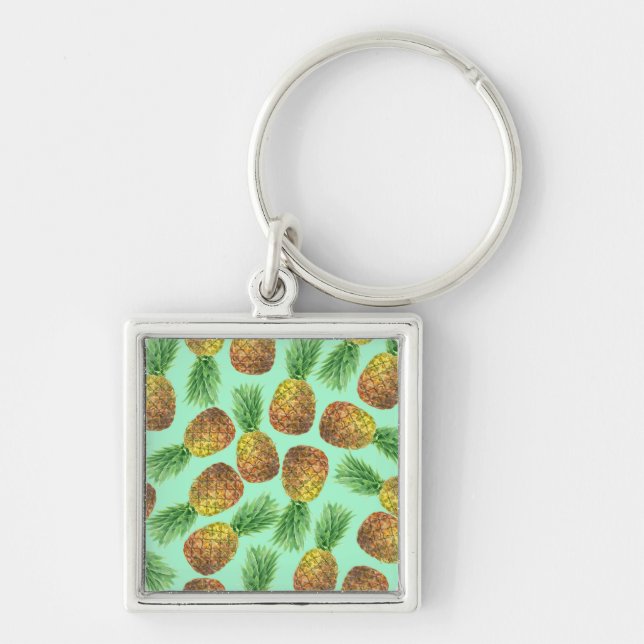 Chaveiro Pineanases aquarela 2 (Frente)