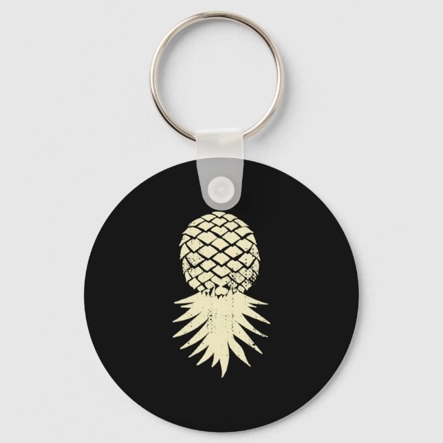 Chaveiro Pineapple invertido masculino sutil férias engraça (Frente)