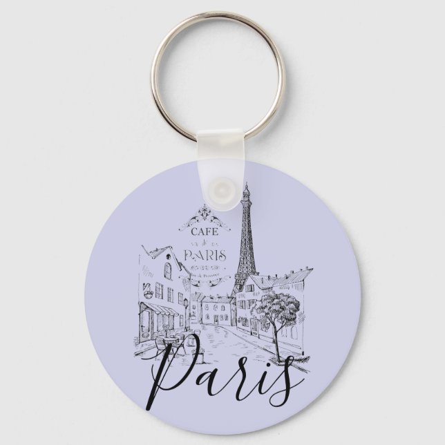 Chaveiro Pingente Cafe Paris (Frente)
