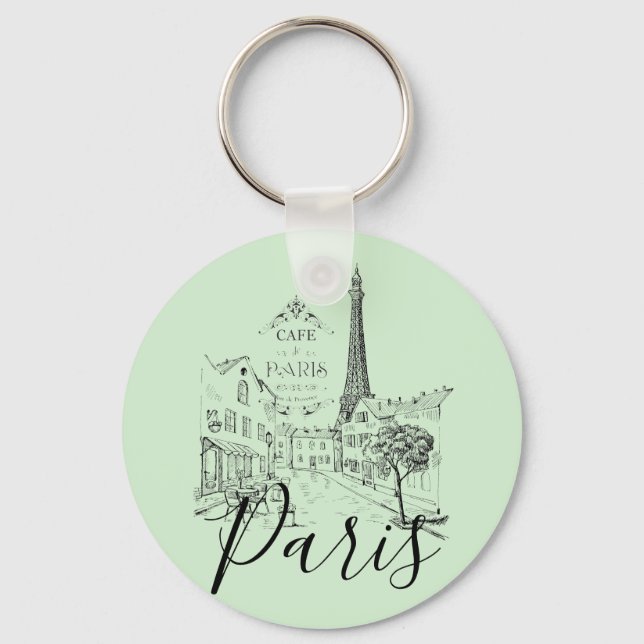 Chaveiro Pingente Café Paris (Frente)