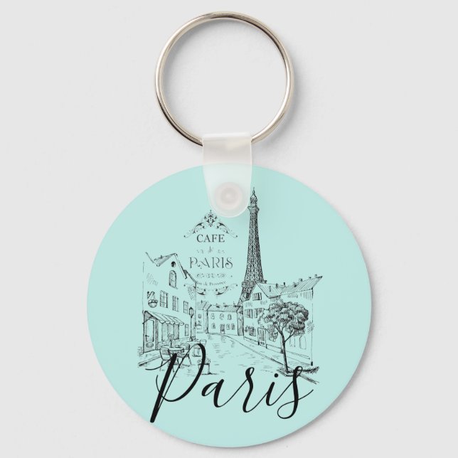 Chaveiro Pingente Café Paris (Frente)