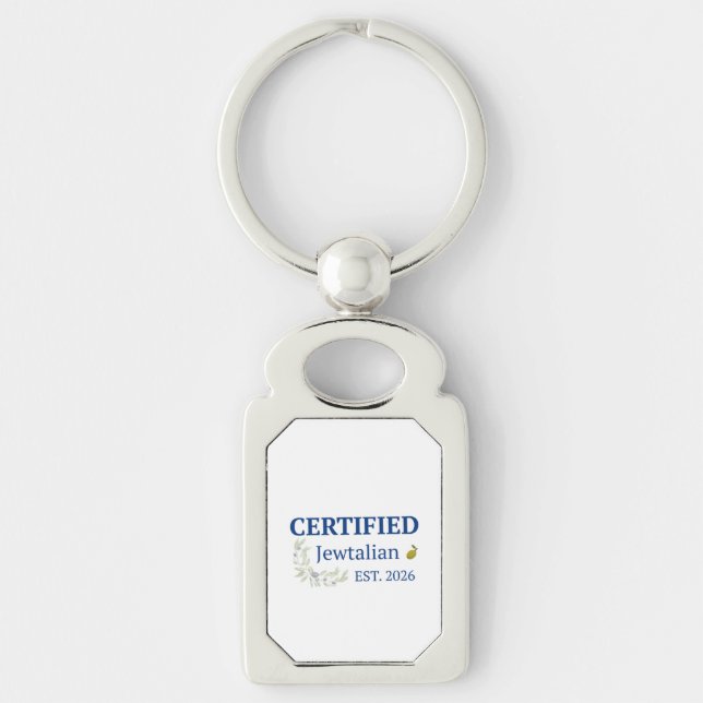 Chaveiro Pingente Certificado de Jewtaliano (Frente)