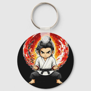 Chaveiro Pingente Chibi Dojo Resistência Mente Clara