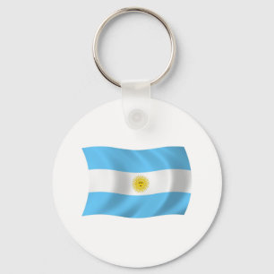Chaveiro Pingente com a Bandeira da Argentina