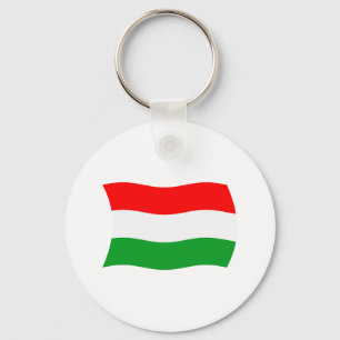 Chaveiro Pingente com a Bandeira da Hungria
