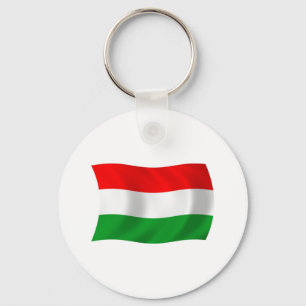 Chaveiro Pingente com a Bandeira da Hungria