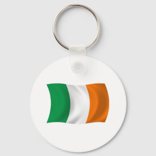 Chaveiro Pingente com a Bandeira da Irlanda