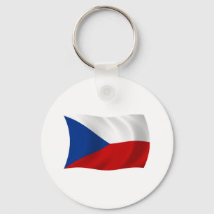 Chaveiro Pingente com a Bandeira da República Tcheca