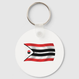 Chaveiro Pingente com a Bandeira da Tribo Arapaho
