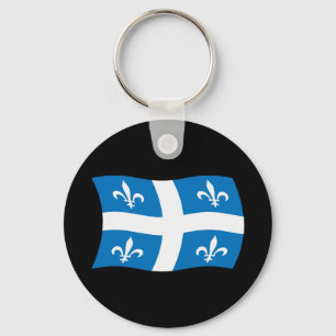 Chaveiro Pingente com a Bandeira de Quebec