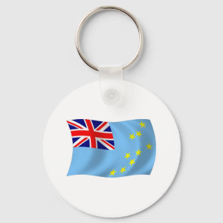 Chaveiro Pingente com a Bandeira de Tuvalu