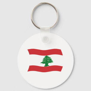 Chaveiro Pingente com a Bandeira do Líbano