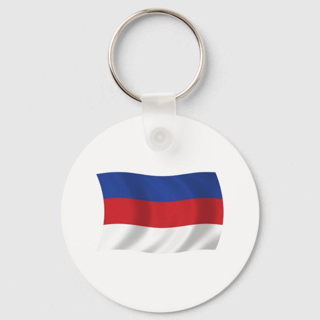Chaveiro Pingente com a Bandeira dos Sorábios (Frente)