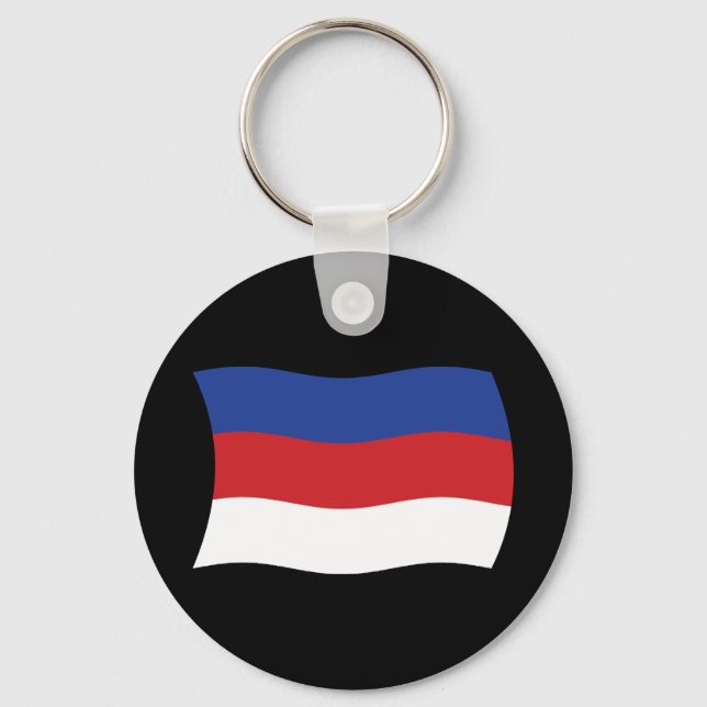 Chaveiro Pingente com a Bandeira dos Sorábios (Frente)