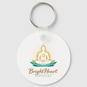 Chaveiro Pingente com Logo da Meditação Brightheart