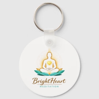 Chaveiro Pingente com Logo da Meditação Brightheart