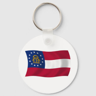 Chaveiro Pingente da Bandeira da Geórgia