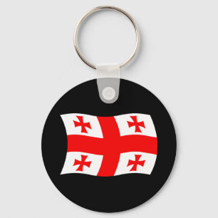 Chaveiro Pingente da Bandeira da Geórgia