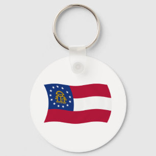 Chaveiro Pingente da Bandeira da Geórgia