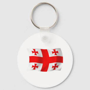 Chaveiro Pingente da Bandeira da Geórgia