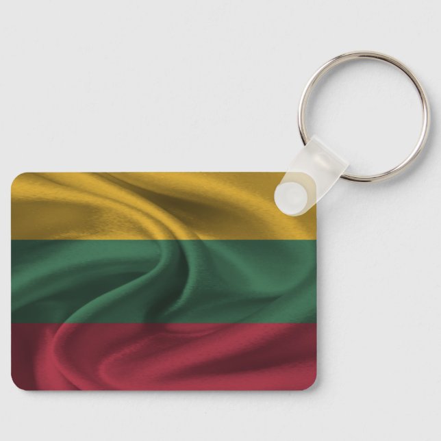 Chaveiro Pingente da Bandeira da Lituânia (Frente)
