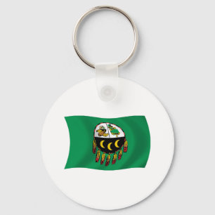 Chaveiro Pingente da Bandeira da Tribo Kutenai