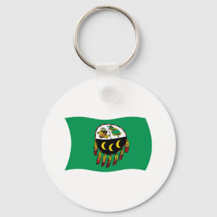 Chaveiro Pingente da Bandeira da Tribo Kutenai