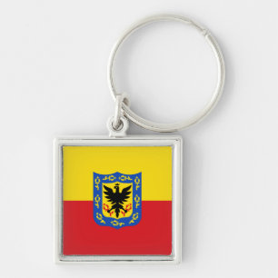 Chaveiro Pingente da Bandeira de Bogotá, Colômbia