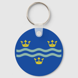 Chaveiro Pingente da bandeira de Cambridgeshire