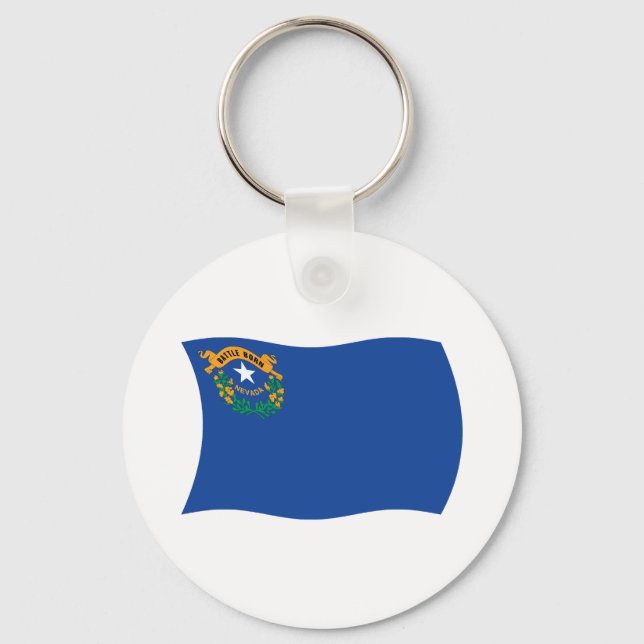 Chaveiro Pingente da Bandeira de Nevada (Frente)
