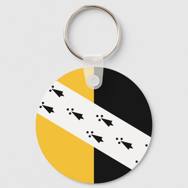Chaveiro Pingente da bandeira de Norfolk (Frente)
