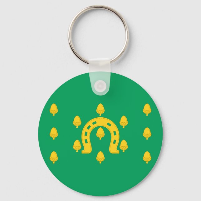 Chaveiro Pingente da Bandeira de Rutland (Frente)