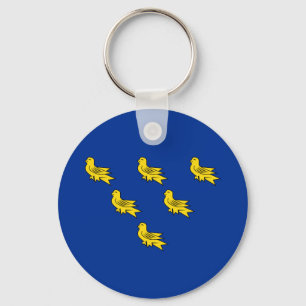 Chaveiro Pingente da bandeira de Sussex