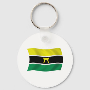 Chaveiro Pingente da Bandeira do Povo Ashanti