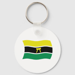 Chaveiro Pingente da Bandeira do Povo Ashanti