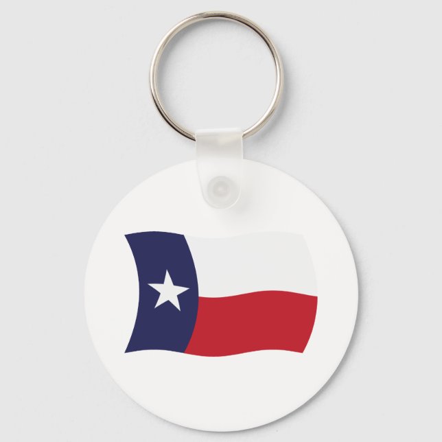 Chaveiro Pingente da Bandeira do Texas (Frente)