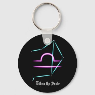 Chaveiro Pingente da Constelação do Zodíaco Libra